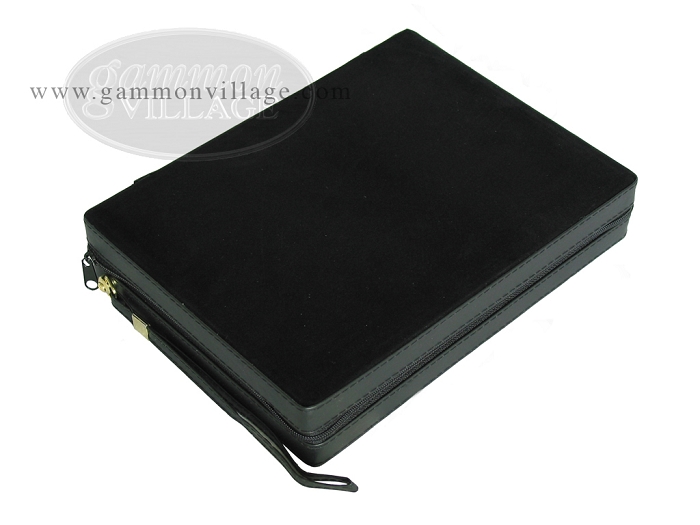 PORTFOLIO Gammon Black   TRAVEL Backgammon Set   Magnetic Board  