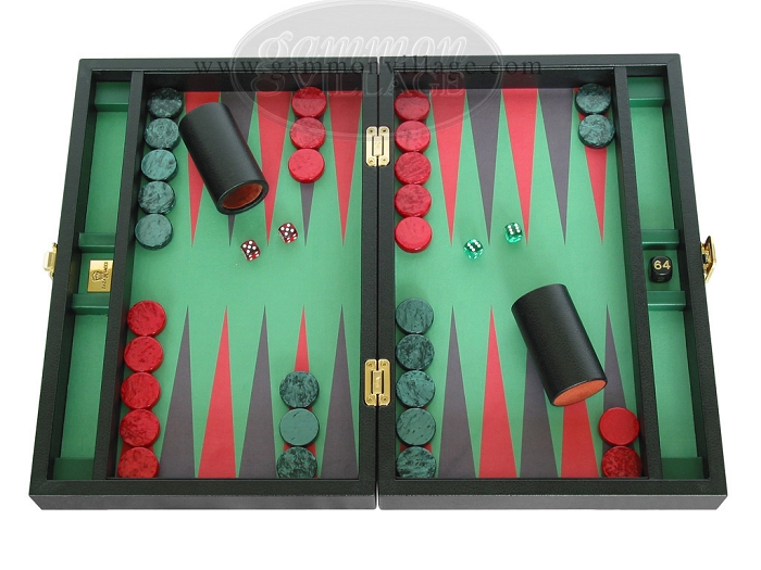 Backgammon Set Dimensions  Open Length 16 1/8in., Open Width 21 1 